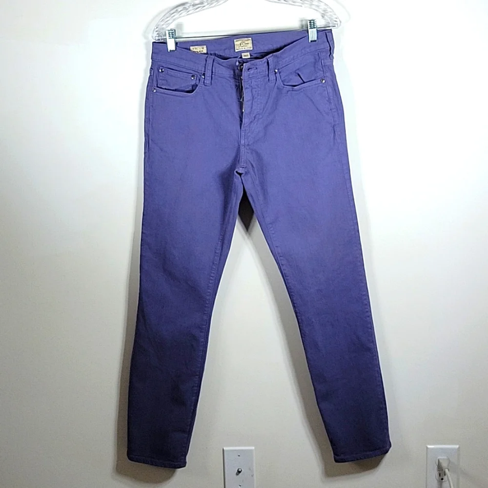J.Crew Men's 484 Stretch Denim Jeans Blue Dye Size 31x32 NWT